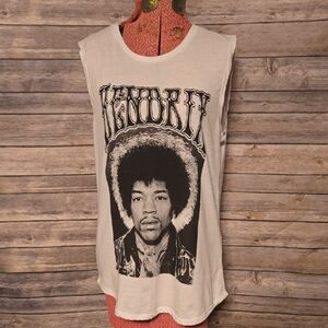 Vintage Graphic Muscle Tee in White